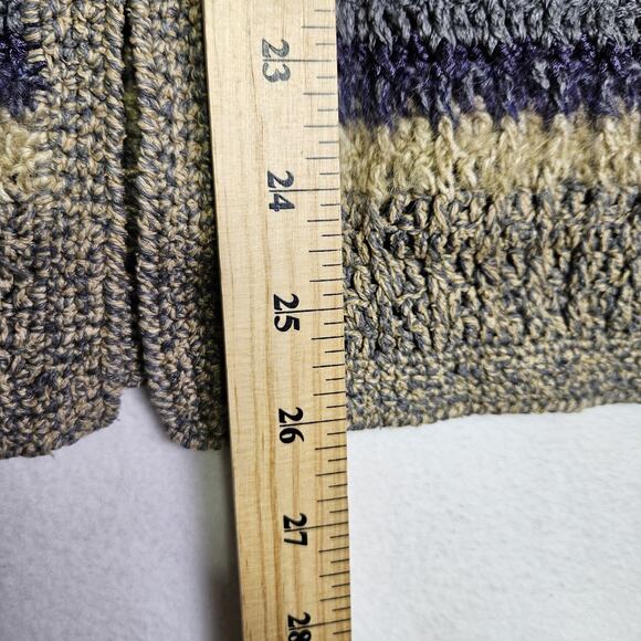Y2K Sigrid Olsen Silk Mohair Women Cardigan Sweater Handknit Crochet Cabincore M - Picture 11 of 12